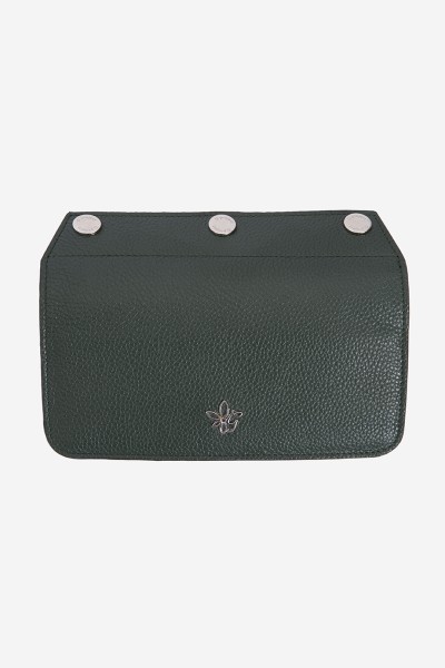 Flap Pine Green Deri